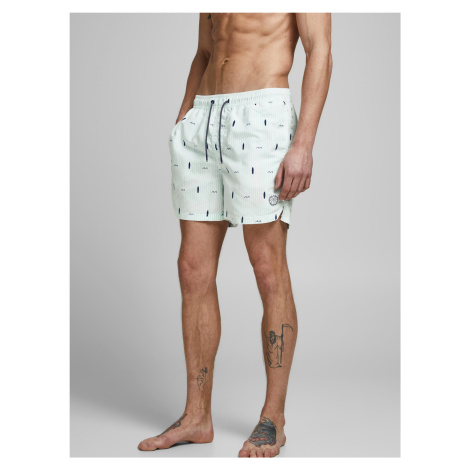 Jack & Jones zelené pánské plavky Bali