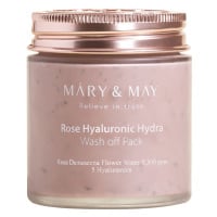 MARY & MAY Hydratační pleťová maska Rose Hyaluronic Hydra (Wash Off Pack) 125 g