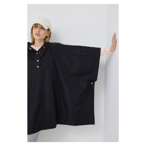 Bunda Lauren Ralph Lauren dámská, černá barva, přechodná, oversize