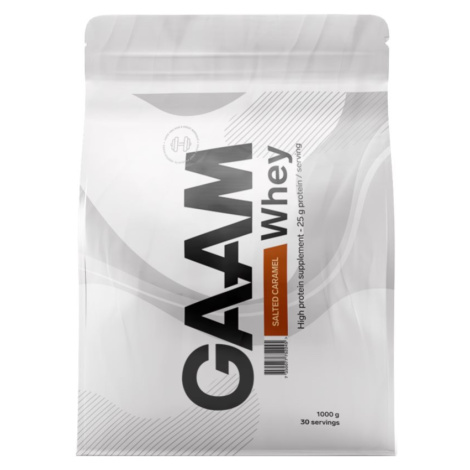 GAAM 100% Whey Premium syrovátkový protein příchuť Salted Caramel 1000 g