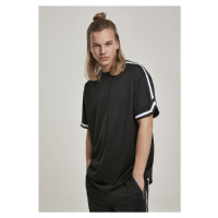 Pánské tričko krátký rukáv // Urban Classics Oversized Stripes Mesh Tee black