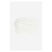 H & M - Řasený top bandeau - bílá