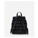 Batoh karl lagerfeld k/skuare sp backpack boucle dark navy boucle