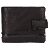 Pánská kožená peněženka Lagen Broek - černá