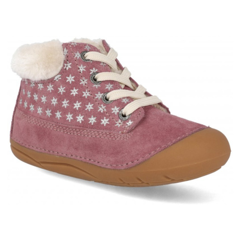 Barefoot zimní boty Lurchi - Frozy růžové