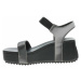 Dámské sandály Calvin Klein YW0YW01366 0GN Black-Silver