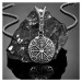 Daniel Dawson Pánský náhrdelník Vikingský kompas - VEGVISIR, oboustranný přívěsek NH1189-WJ-30 S
