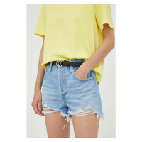 Džínové šortky Levi's 501 dámské, hladké, high waist, 56327.0086-LightIndig