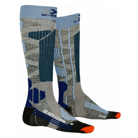 Ponožky X-Socks SKI RIDER 4.0 modrá|šedá