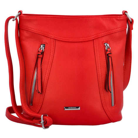 Stylová dámská crossbody Kabie, červená Silvia rosa