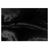 Dlouhá černá dámská zimní bunda s kožešinovou podšívkou (2M-025)