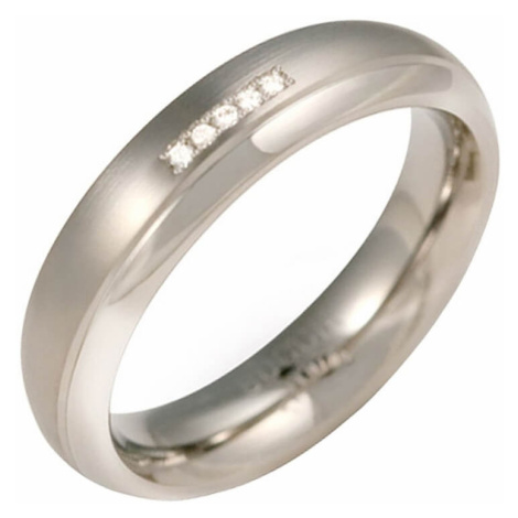 Boccia Titanium Titanový snubní prsten s diamanty 0130-09