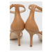 Kožené sandály Elisabetta Franchi hnědá barva, SA75L31E2