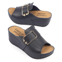 Capone Outfitters Anatomical Soft Comfortable Sole, Wedge Heels Mommy Slippers.