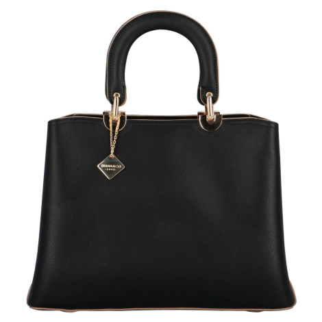 Luxusní dámská kabelka do ruky Rollins, černá Diana & Co