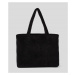 Plážová taška karl lagerfeld k/ikonik 2.0 beach terry tote černá