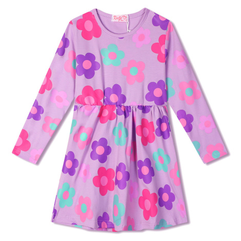 Dívčí šaty KUGO HC9359, fialková Barva: Fialková