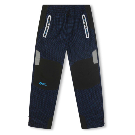 Chlapecké outdoorové kalhoty KUGO G8556, tmavě modrá / tyrkysové kapsy Barva: Modrá tmavě