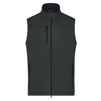 James&Nicholson Pánská softshellová vesta JN1170 Graphite