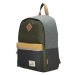 Beagles Šedo-zelený voděodolný školní batoh „Smile“ 14L
