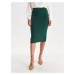 Zelená pouzdrová svetrová sukně TOP SECRET