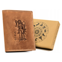 Pánská peněženka z přírodní nubukové kůže znamení zvěrokruhu