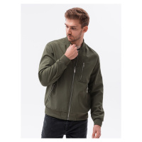 Ombre Clothing Men's mid-season bomber jacket