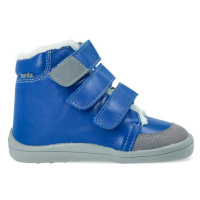 BEDA ZIMNÍ VYŠŠÍ MATT Blue | Dětské zimní zateplené barefoot boty
