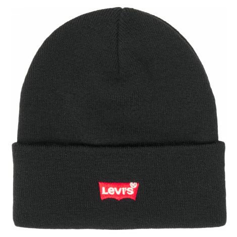 Levis RED BATWING EMBROIDERED SLOUCHY BEANIE Černá Levi´s