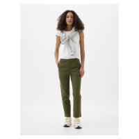 GAP Kalhoty s kapsami Mid-Rise Downtown Khaki - Dámské