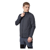 Pánská turistická mikina se zipem 4F MENS FLEECE PLM013-22S-ANTHRACITE