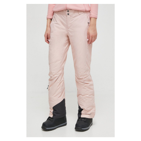 Kalhoty Columbia růžová barva