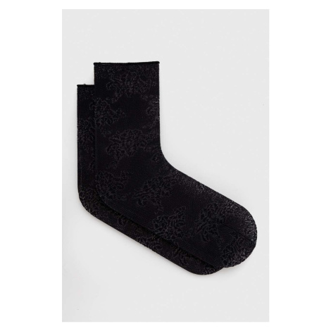 Ponožky BOSS 2-pack dámské, černá barva Hugo Boss