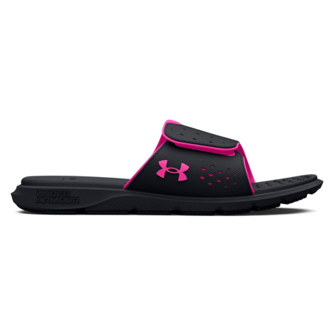 Women's Ignite Pro Slides | Black/Black/Rebel Pink Under Armour