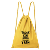 DOBRÝ TRIKO Bavlněný batoh s potiskem Truck yeah Barva: Žlutá