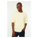 Trendyol Yellow Men's Oversize Fit 100% Cotton T-Shirt