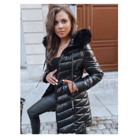 Dámská zimní bunda s kapucí RAINBOR - ČERNÁ DStreet