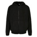 Knitted Zip Hoody - black