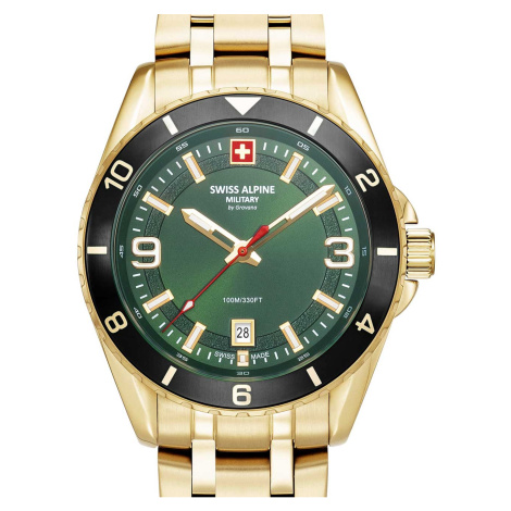 Swiss Alpine Military 7034.1118 Sierra gold green 42mm 10ATM