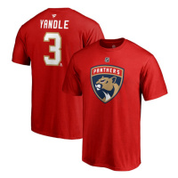 Florida Panthers pánské tričko red #3 Keith Yandle Stack Logo Name & Number