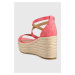 Sandály MICHAEL Michael Kors Serena dámské, růžová barva, na platformě, 40S2SEMS1B