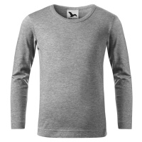 Malfini Long Sleeve 160 Dětské triko 121 tmavě šedý melír