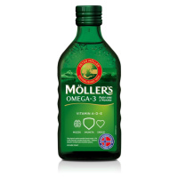 Möller`s rybí olej Omega 3 z tresčích jater s ovocnou příchutí 250 ml