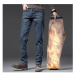 Zateplené pánské džíny zimní z elastického materiálu