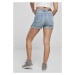 Ladies 5 Pocket Shorts - black stone washed