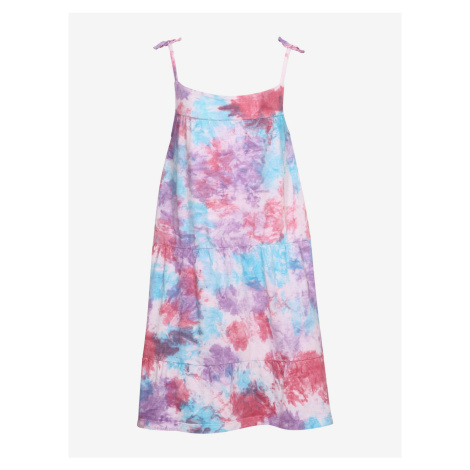 Fialovo-růžové holčičí letní šaty na ramínka NAX Zafio
