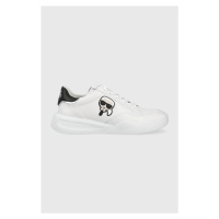 Kožené sneakers boty Karl Lagerfeld Kapri Run bílá barva