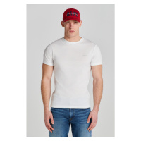 TRIČKO GANT SLIM MERCERIZED SS T-SHIRT bílá