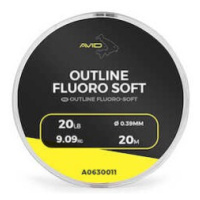 Avid carp návazcový fluorocarbon outline fluoro-soft 20m - 0,45 mm 25 lb/11,36 kg