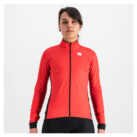 SPORTFUL Cyklistická větruodolná bunda - NEO SOFTSHELL - červená/černá